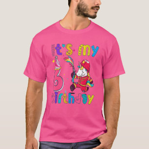 Kids birthday girl Unicorn 6th i'm 6 years old de T-Shirt