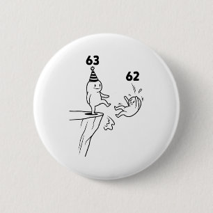 Kids Birthday Humor 63 Year Old 63rd Party Born 19 6 Cm Round Badge
