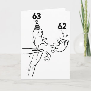 Kids Birthday Humor 63 Year Old 63rd Party Born 19 Card