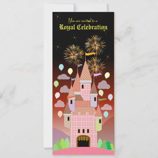 Kids Birthday Invitation 029: Castle IIB (Front)