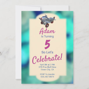 Kid's Birthday Invitation, Any Age Invitation