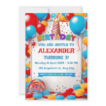 Kids Birthday invitation card