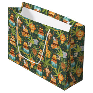 Kids Birthday Jungle Themed Gift Bag
