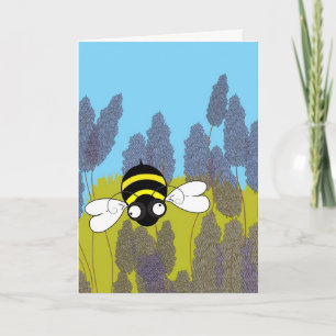 Kids’ Birthday Lavender Bee Card