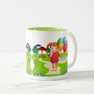  Kids & Birthday Parties Two-Tone Coffee Mug