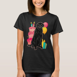 Kids Birthday Party Black Labrador Dog   Cute Blac T-Shirt