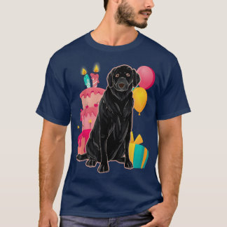 Kids Birthday Party Black Labrador Dog Lover Cute T-Shirt