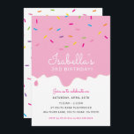 KIDS BIRTHDAY PARTY cake frosting drips sprinkles Invitation<br><div class="desc">by kat massard >>> www.simplysweetPAPERIE.com <<< A super cute cake or icecream cone themed invitation design for your child's BIRTHDAY. Wow your friends and family with this little number ;D Setup as a template it is simple for you to add your own details, or hit the customise button and you...</div>