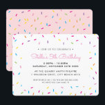 KIDS BIRTHDAY PARTY cute colourful bright sprinkle Invitation<br><div class="desc">by kat massard >>> www.simplysweetPAPERIE.com <<< A trendy invitation design for a BIRTHDAY PARTY for a trendy teen TIP :: 1. To change/move graphics & fonts and add more text - hit the "customise it" button. - - - - - - - - - - - - - - -...</div>