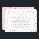 KIDS BIRTHDAY PARTY cute colourful bright sprinkle Invitation<br><div class="desc">by kat massard >>> www.simplysweetPAPERIE.com <<< A trendy invitation design for a BIRTHDAY PARTY for a trendy teen TIP :: 1. To change/move graphics & fonts and add more text - hit the "customise it" button. - - - - - - - - - - - - - - -...</div>
