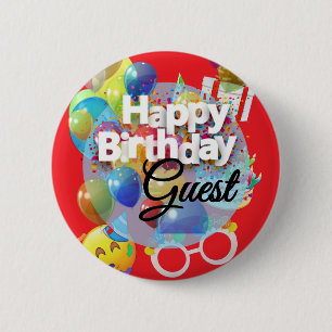 Kid's Birthday Party Favour 6 Cm Round Badge