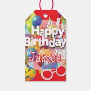 Kid's Birthday Party  Gift Tags
