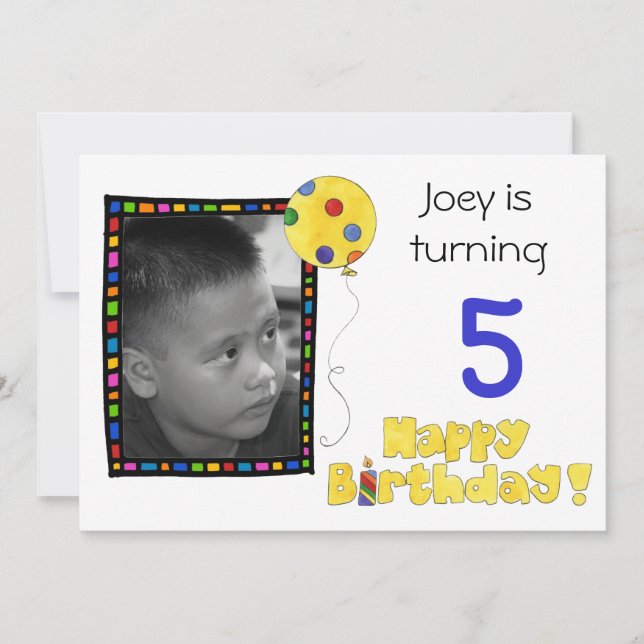 Kids Birthday Party Invitation (Front)
