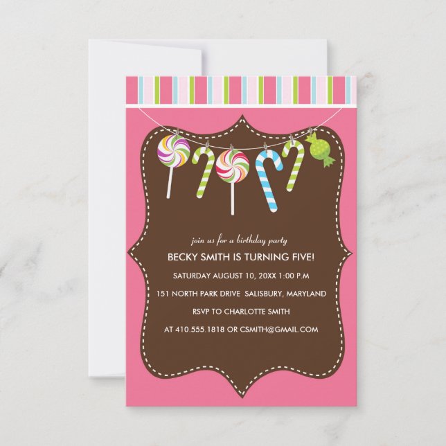 Kids Birthday Party Invitations (Front)