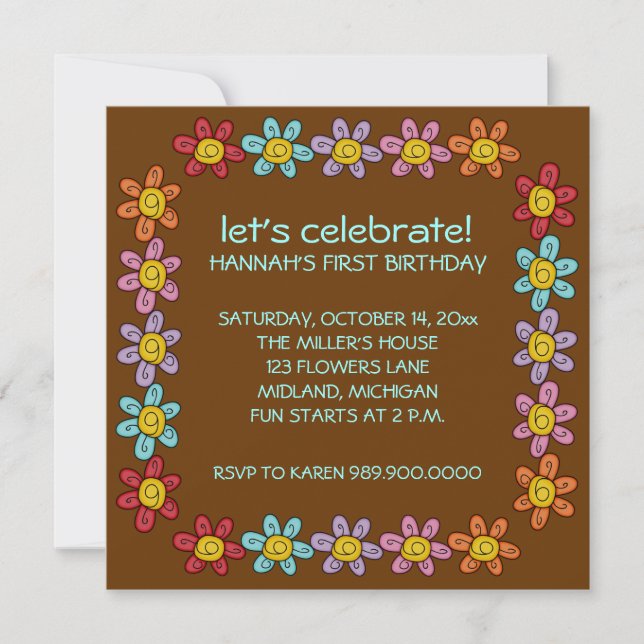 Kids Birthday Party Invitations (Front)