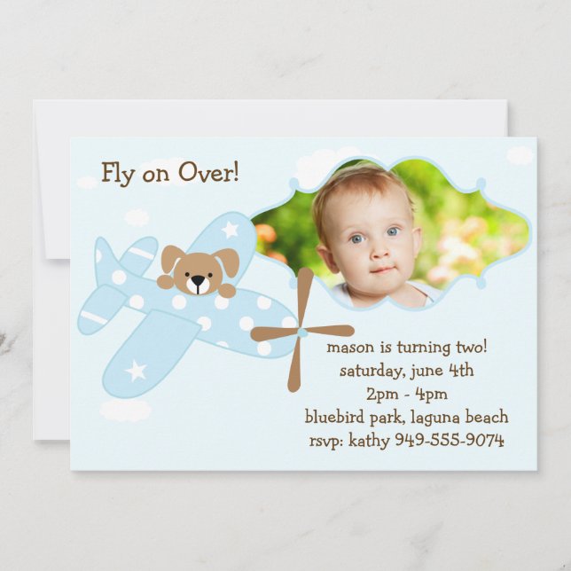 Kids Birthday Party Photo Invitation (Front)