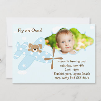 Kids Birthday Party Photo Invitation