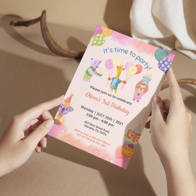 Kids Birthday Party Theme  Invitation (Creator Uploaded)