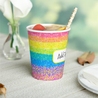 Kids Birthday - Rainbow Party Design Paper Cups