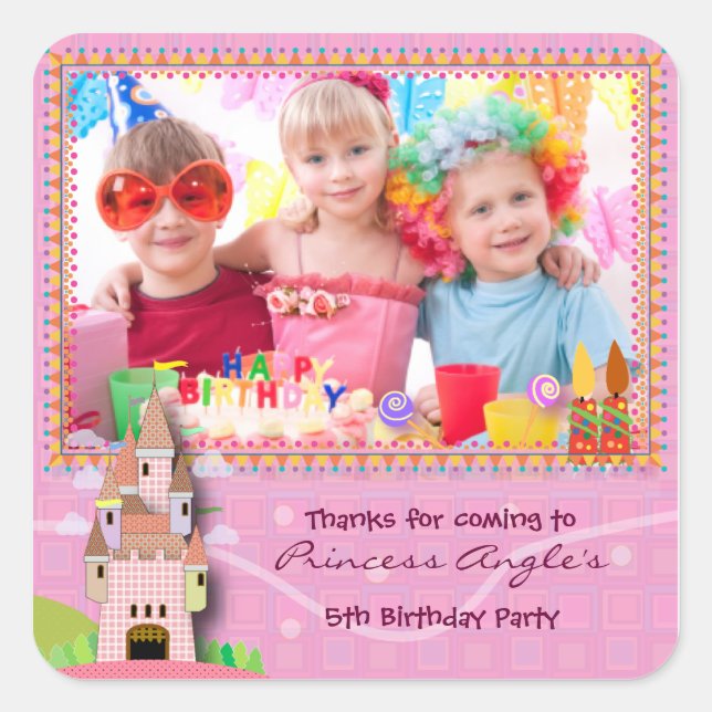 Kids Birthday Sticker 053: My Castle (Front)
