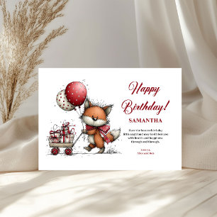 Kids Birthday Whimsical Animals Personalised kids 