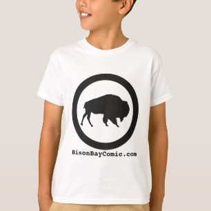 Kids Bison Bay T-Shirt, White T-Shirt