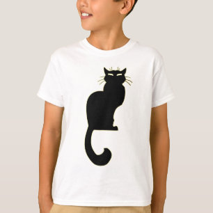 Kid's Black Cat T-shirt Black Cat Art Kid's Tee
