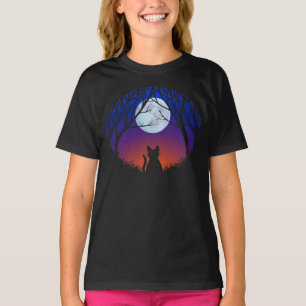 Kid's Black Cat T-shirt Fat Cat Kid's Tee Shirt