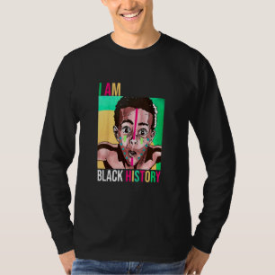 Kids Black History Month Boy I Am African America T-Shirt