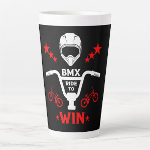Kids Bmx Biker Freestyle Latte Mug