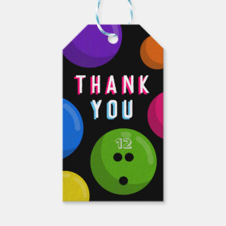 Kids Bowling Birthday Party Thank You Favour Tags