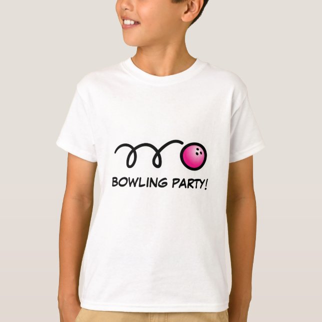Kids bowling party shirts (Front)