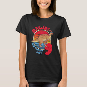 Kids Boy 9th Birthday I Rawr! Parasaurolophus I Fa T-Shirt