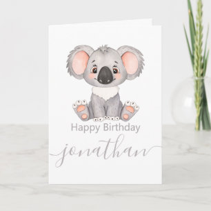 kids boy happy birthday fun card