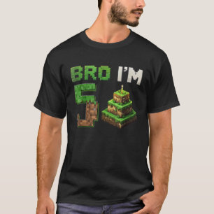 Kids Boy It s My 5th Birthday Bro Game Pixel 5 Yea T-Shirt