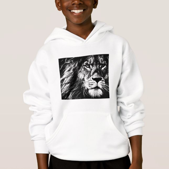Kids Boys Clothing Fashion Apparel Hoodie Lion (Front)