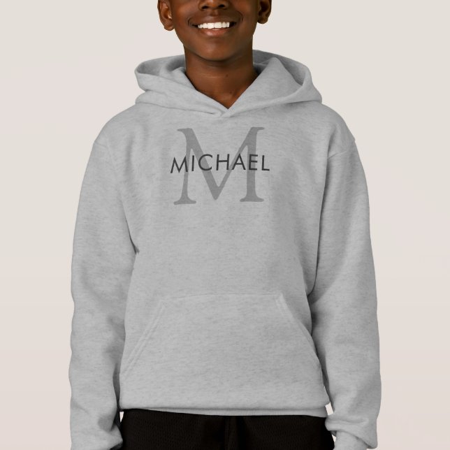 Kids Boys Clothing Monogram Initial Letter Name (Front)
