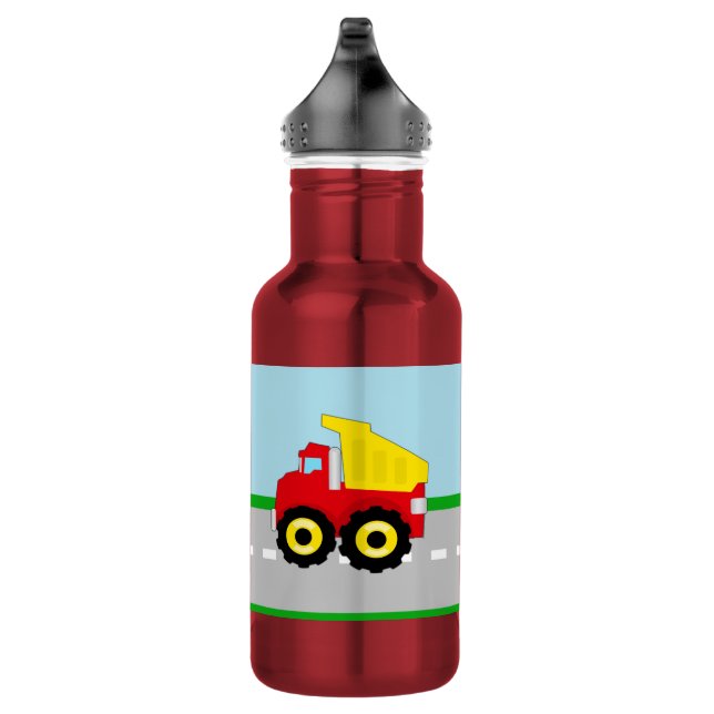 Kids Boys Construction Dumptruck 532 Ml Water Bottle (Right)