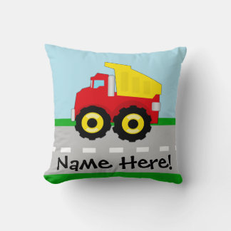 Kids Boys Construction Dumptruck Cushion