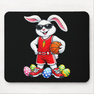 Kids Boys Easter Bunny Play Basketball Easter Kids Mouse Mat