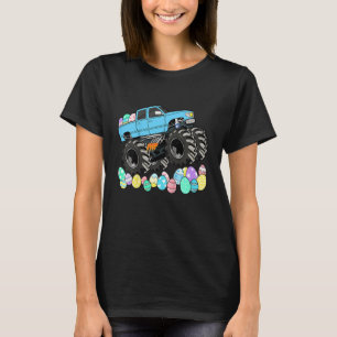 Kids Boys Easter Monster Truck Easter Eggs Toddler T-Shirt