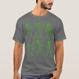 Kids Boys Girls Dance of Death Macabre Skeleton  T-Shirt