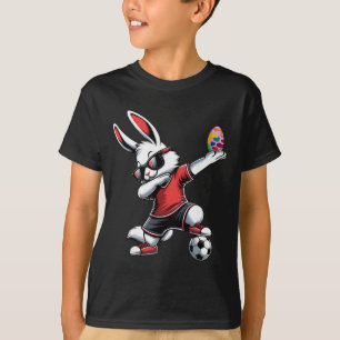 Kids Boys Happy Easter Bunny With Soccer Easter Sp T-Shirt