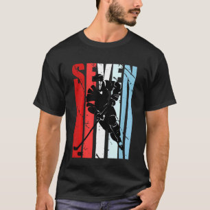 Kids Boys Ice Hockey 7th Birthday Player Motivatio T-Shirt