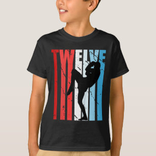 Kids Boys Kickboxing 12th Birthday Kickboxer Cool T-Shirt