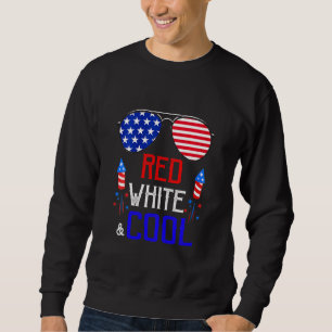 Kids Boys Kids 4th Of July Red White And Cool Sung Sweatshirt