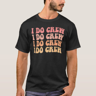 Kids Bride I Do Crew Retro Bachelorette Party Brid T-Shirt