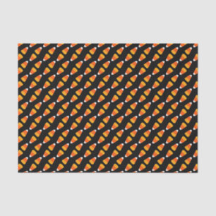 Kids Bright Orange Halloween Candy Corn on Black Tissue Paper