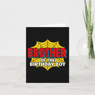 Kids Brother Of The Birthday Boy Sder Theme Party  Card