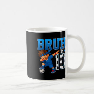 Kids Bruh I'm 10 Soccer 10th Birthday Party Boy 10 Coffee Mug
